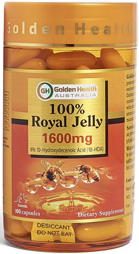 GH Royal Jelly - Viên Uống Sữa Ong Chúa - 1600mg - 100caps